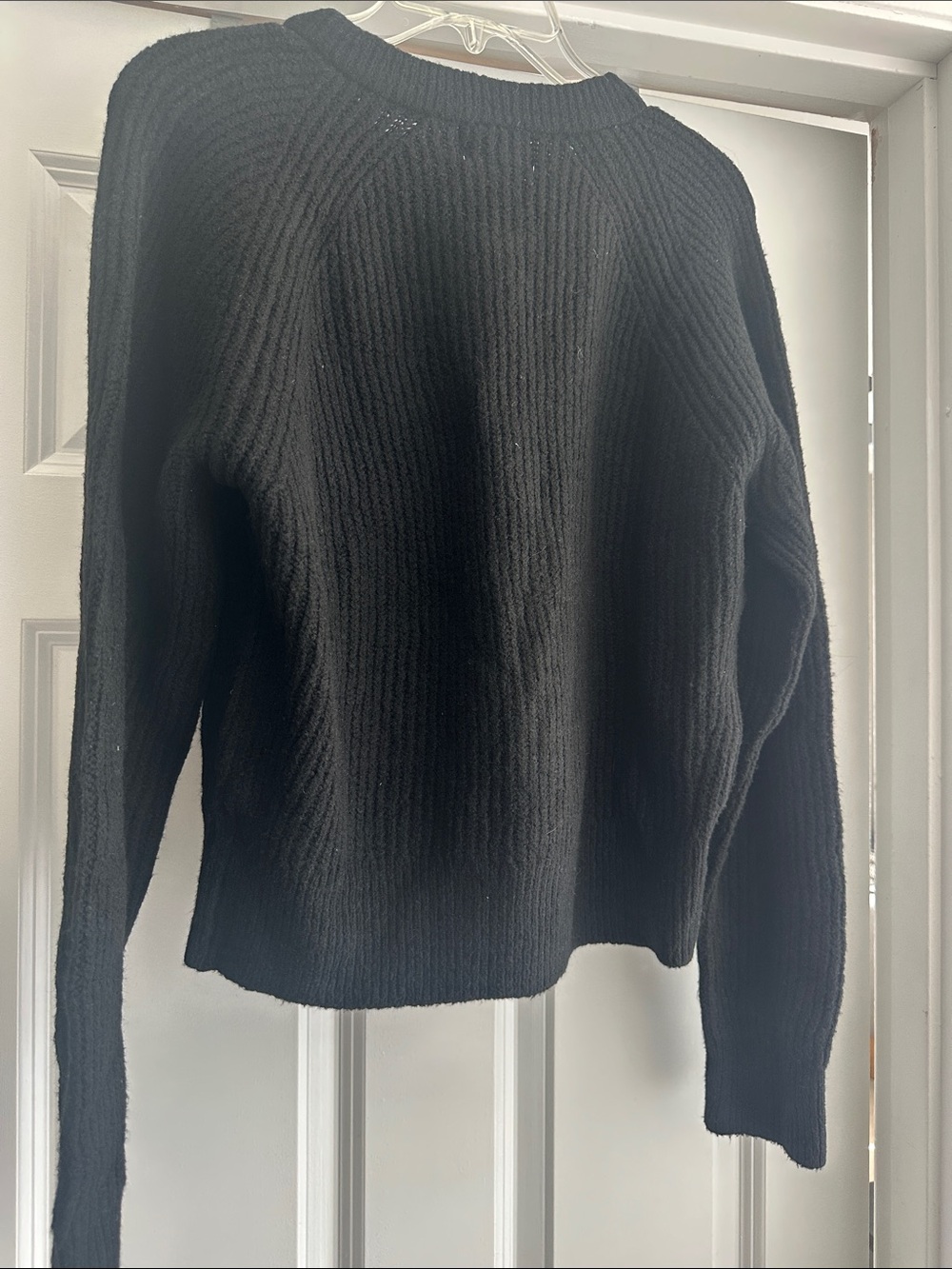 Universal Thread Black Ribbed Button Cardigan - Picture 3 of 3